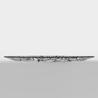 Набор стеклянных тарелок Доляна «Мишель», 7 предметов, цвет черный - фото 4446048