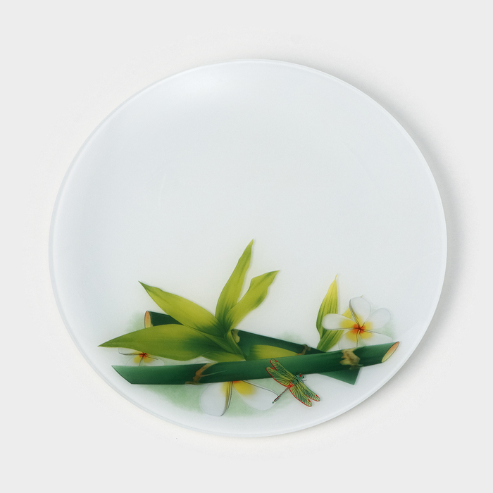 Набор стеклянных тарелок Доляна «Бамбук», 7 предметов