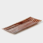 Блюдо стеклянное Доляна «Бамбук», 36,5×15 см - фото 321494303