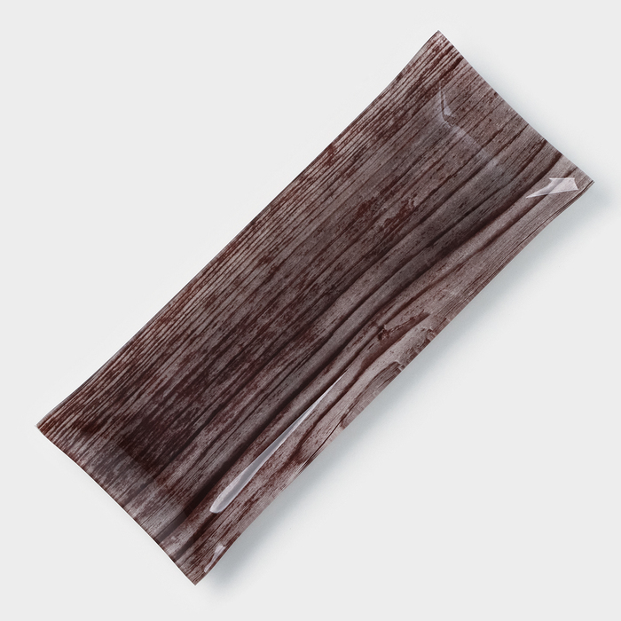 Блюдо стеклянное Доляна «Палисандр», 36,5×15 см