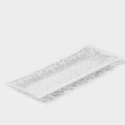 Блюдо стеклянное Доляна «Бухара», 36,5×15 см, цвет белый - фото 4506738