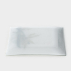 Тарелка стеклянная Доляна «Бамбук», 19,5×19,5 см - фото 4446098