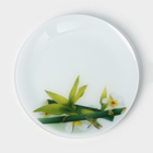 Тарелка стеклянная Доляна «Бамбук», d=21,5 см - фото 300540401