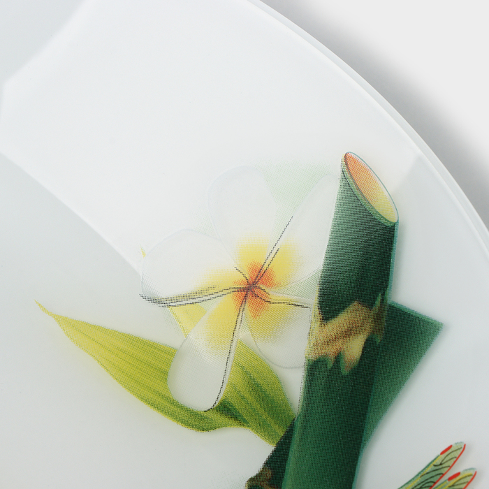 Тарелка стеклянная Доляна «Бамбук», d=20 см