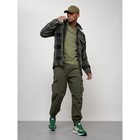 Ветровка мужская, размер 52, цвет зелёный - фото 27812911