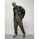 Ветровка мужская, размер 52, цвет зелёный - фото 27812912