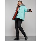 Горнолыжная куртка женская зимняя, размер 52, цвет бирюзовый - Фото 15