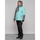 Горнолыжная куртка женская зимняя, размер 52, цвет бирюзовый - Фото 21