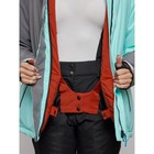 Горнолыжная куртка женская зимняя, размер 52, цвет бирюзовый - Фото 9