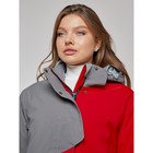 Горнолыжная куртка женская зимняя, размер 60, цвет красный - Фото 14