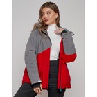 Горнолыжная куртка женская зимняя, размер 60, цвет красный - Фото 19