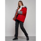 Горнолыжная куртка женская зимняя, размер 60, цвет красный - Фото 20