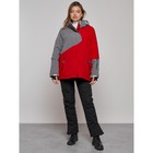 Горнолыжная куртка женская зимняя, размер 60, цвет красный - Фото 4