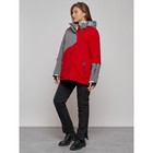Горнолыжная куртка женская зимняя, размер 60, цвет красный - Фото 5