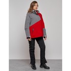 Горнолыжная куртка женская зимняя, размер 60, цвет красный - Фото 6