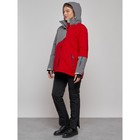 Горнолыжная куртка женская зимняя, размер 60, цвет красный - Фото 9