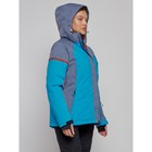 Горнолыжная куртка женская зимняя, размер 60, цвет синий - Фото 12