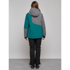 Горнолыжная куртка женская зимняя, размер 60, цвет тёмно-зелёный - Фото 12