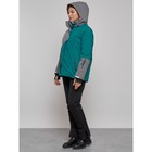 Горнолыжная куртка женская зимняя, размер 60, цвет тёмно-зелёный - Фото 14