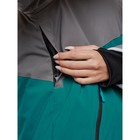 Горнолыжная куртка женская зимняя, размер 60, цвет тёмно-зелёный - Фото 7