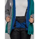 Горнолыжная куртка женская зимняя, размер 60, цвет тёмно-зелёный - Фото 8