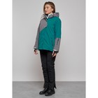 Горнолыжная куртка женская зимняя, размер 60, цвет тёмно-зелёный - Фото 10