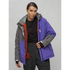 Горнолыжная куртка женская зимняя, размер 60, цвет фиолетовый - Фото 8