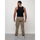 Джинсы карго мужские, размер 52, цвет бежевый - Фото 8