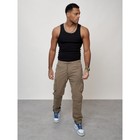 Джинсы карго мужские, размер 56, цвет бежевый - Фото 10