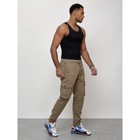 Джинсы карго мужские, размер 44, цвет бежевый - Фото 11