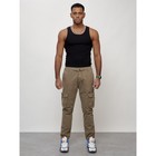 Джинсы карго мужские, размер 44, цвет бежевый - Фото 9