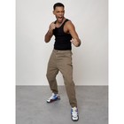 Джинсы карго мужские, размер 46-48, цвет бежевый - Фото 8