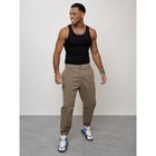 Джинсы карго мужские, размер 52, цвет бежевый - Фото 9