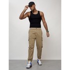 Джинсы карго мужские, размер 54, цвет бежевый - Фото 2