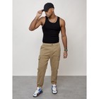 Джинсы карго мужские, размер 54, цвет бежевый - Фото 4