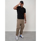 Джинсы карго мужские, размер 46-48, цвет бежевый - Фото 2