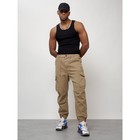 Джинсы карго мужские, размер 50-52, цвет бежевый - Фото 1