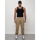 Джинсы карго мужские, размер 52, цвет бежевый - Фото 9