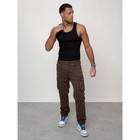 Джинсы карго мужские, размер 50-52, цвет коричневый - Фото 12