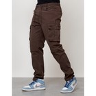 Джинсы карго мужские, размер 52, цвет коричневый - Фото 7