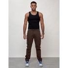 Джинсы карго мужские, размер 54, цвет коричневый - Фото 1