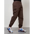 Джинсы карго мужские, размер 44-46, цвет коричневый - Фото 7