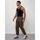 Джинсы карго мужские, размер 50-52, цвет коричневый - Фото 2