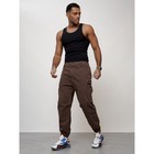 Джинсы карго мужские, размер 50-52, цвет коричневый - Фото 9