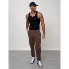 Джинсы карго мужские, размер 46-48, цвет коричневый - Фото 8