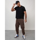 Джинсы карго мужские, размер 44-46, цвет коричневый - Фото 7