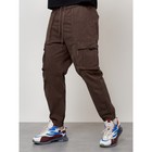 Джинсы карго мужские, размер 46-48, цвет коричневый - Фото 2