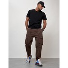 Джинсы карго мужские, размер 50-52, цвет коричневый - Фото 5