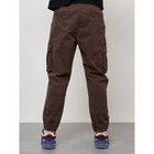 Джинсы карго мужские, размер 52, цвет коричневый - Фото 4