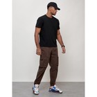 Джинсы карго мужские, размер 56, цвет коричневый - Фото 11